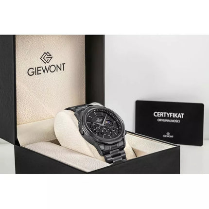 Men's Watch Giewont Chronograph Sapphire Black GW9460-B1