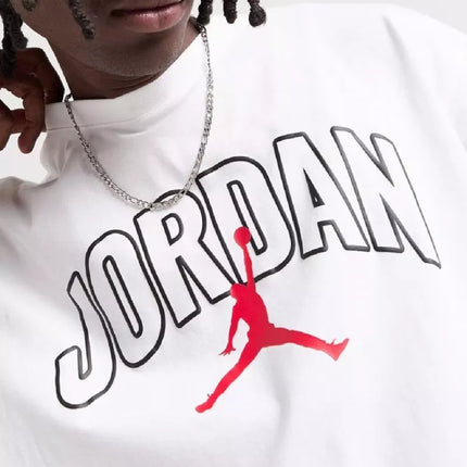 Vyriški Air Jordan Brooklyn Arch Logo marškinėliai, balti - IB7347-100
