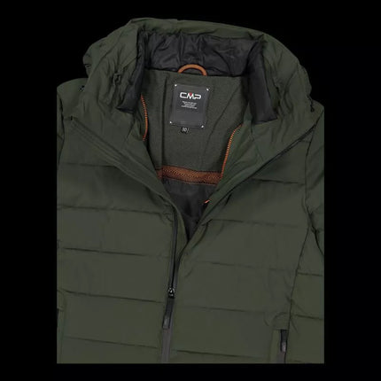 CMP men's winter sports jacket with hood, insulated, green (34K0167/F905)