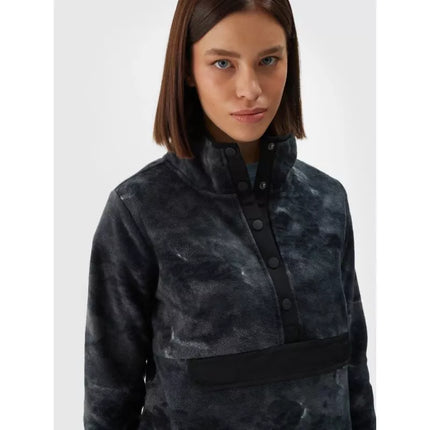 Moterims oversize fliso striukė su stovinčia apykakle 4F 4FWAW24TFLEF298-90A
