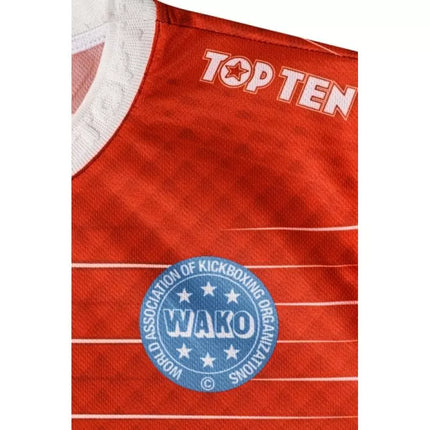TOP TEN "WAKO" marškinėliai lengvam kontaktui (WAKO PATVIRTINTA)
