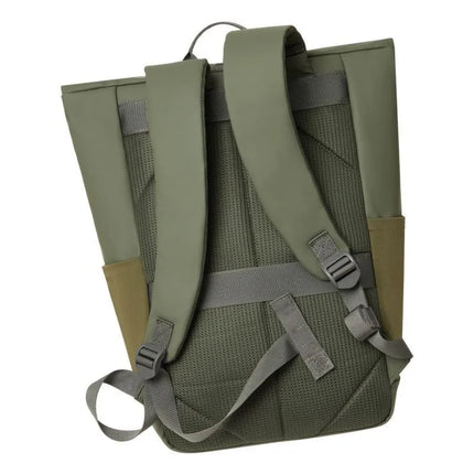 Rivacase Eden Backpack Travel Backpack Olive Waxed Leather (Pull Up), Polyester, Recycled Polyethylene Terephthalate (rPET)