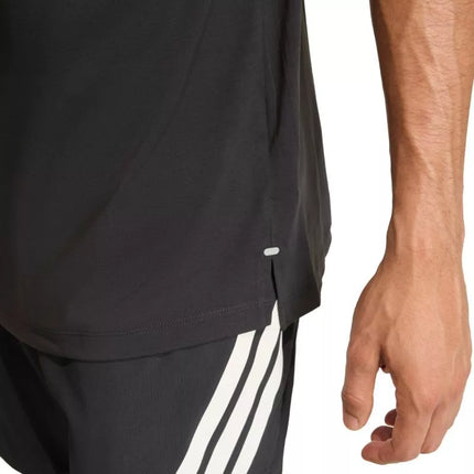 Vyriški bėgimo marškinėliai adidas ADI365 Running Climacool Iconic, juodi, JZ7694