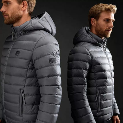 Geographical Norway men's jacket AMIGOTAL HOOD DB DGREY MEN 233 DARK GRAY (WZ5179H/GN-GRIS FONCÉ)