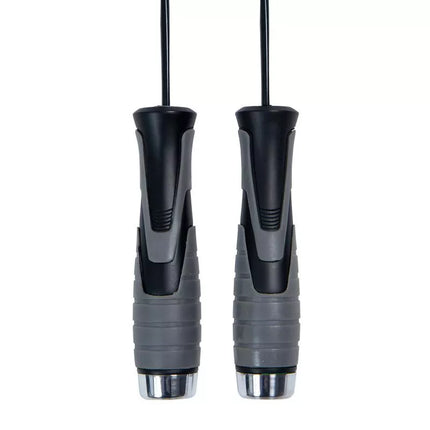 Šokinėjimo virvė su 2 x 100g svoriais BK 256