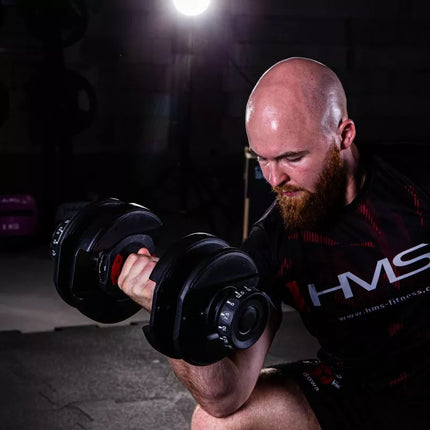 HMS 52 svarų reguliuojamas štangos komplektas SR52