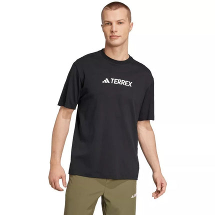 Vyriški adidas Terrex Classic Logo marškinėliai, juodi JF9143