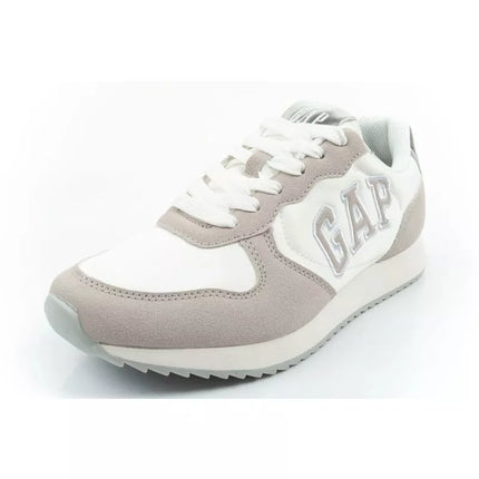 Gap women's sports shoes Nashville Arch Logo sneakers fashionable comfortable white beige