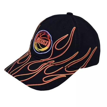 Mitchell & Ness NBA Houston Rockets Flamez Kepuraitė su dirželiu - 6LUXMM20018 HROBLCK
