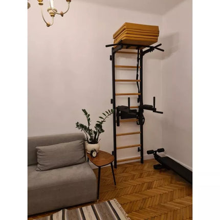 Sulankstomas gimnastikos čiužinys, rudas, 180 cm, BENCHK
