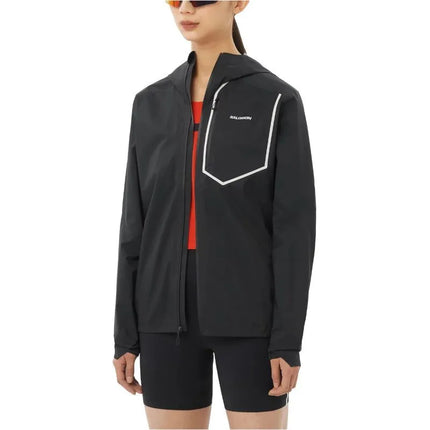 Moterų bėgimo striukė Salomon Bonatti Pro JKT W LC2770800, juoda, L dydis