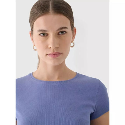 Moteriški marškinėliai slim kirpimo, vienspalviai 4F 4FRAW24TTSHF2300-32S