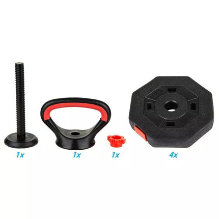 Kompozitinis hantelis-svarmuo 10 kg (4x2.5 kg) EB FIT