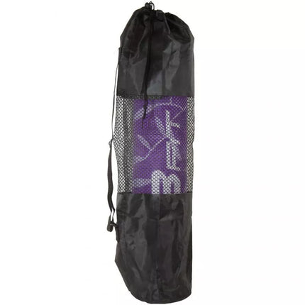 Neslystantis jogos kilimėlis 173x61x5mm su gėlėmis ir violetiniu krepšiu EB FIT 1029405