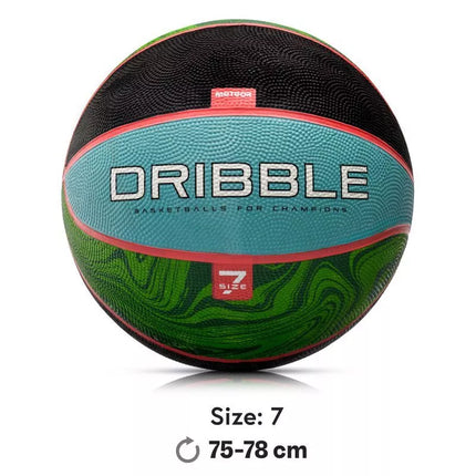 Meteor Dribble Krepšinio Kamuolys Mėlyna/Žalia