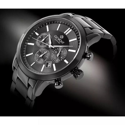 Vyriškas laikrodis Giewont Chronograph Sapphire Juodas GW8510-B2