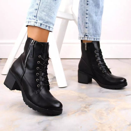 Potocki W WOL177A juodi aulinukai su platforma