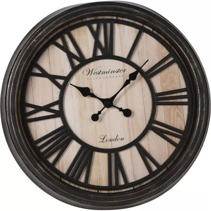 Romėniškų skaitmenų sieninis laikrodis 50 cm
