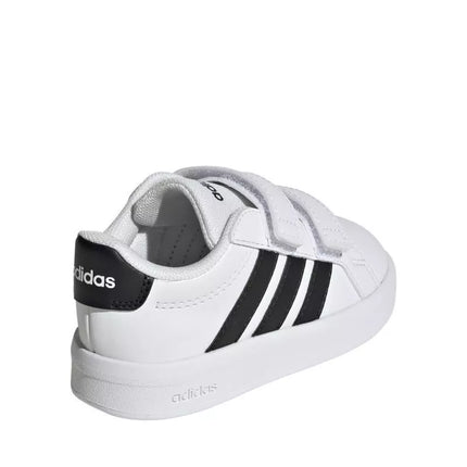 Adidas Grand Court 3.0 vaikiški bateliai, balti, HP3534