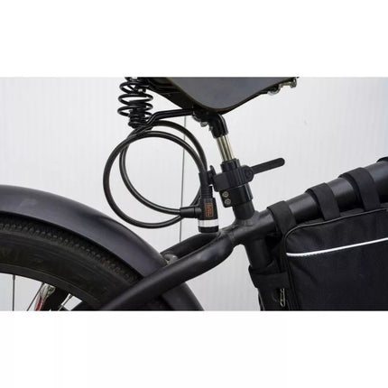 BICYCLE LOCK WITH CABLE LOCK 10x900MM WITH HANDLE BLACK+DECKER