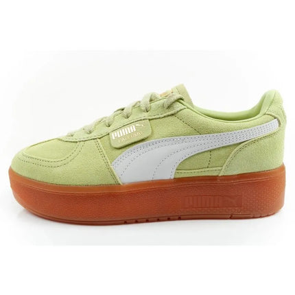 Puma women's shoes sports sneakers Palermo platform fashionable green