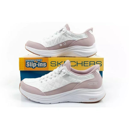 Skechers Contour Foam Moteriški sportiniai bateliai, balti, patogūs, SLIP-INS