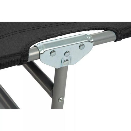 FOLDABLE CAMPING BED BLACK