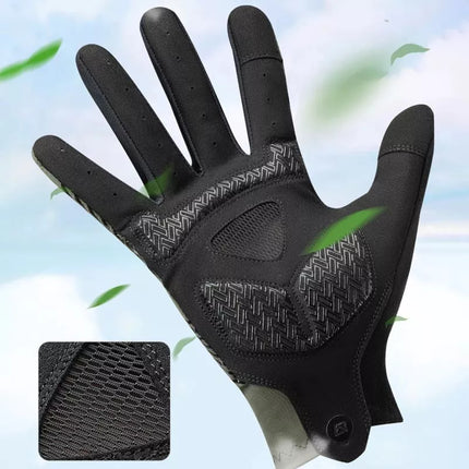 Rockbros cycling gloves spring/summer/autumn, full, size: L - green