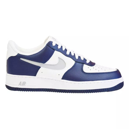 Nike Air Force 1 '07 Žemi Vyriški Sportbačiai Balta, Tamsiai Mėlyna, Pilka - DV3501-400