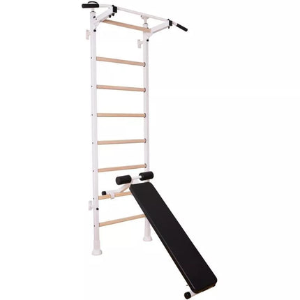 GYMNASTIC LADDER, HAND BAR, BENCH, CHILDREN'S ACCESSORIES, WHITE MAT BENCHK 414