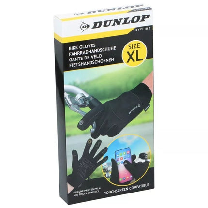 DUNLOP TOUCHSCREEN SENIOR INSULATED CYCLING GLOVES S.XL