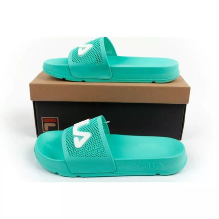Fila women's sports flip-flops Morro comfortable green slippers for the pool