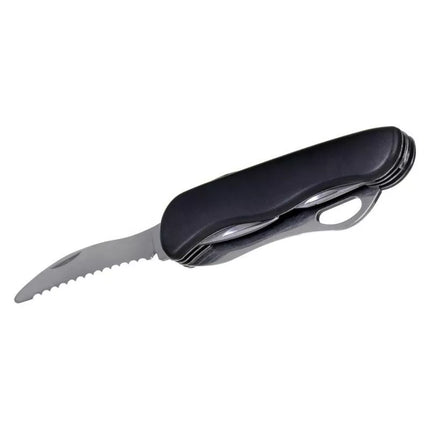 AZYMUT Karkon kišeninis peilis - 9 įrankiai + dėklas, 113 mm juodas (HK20018)