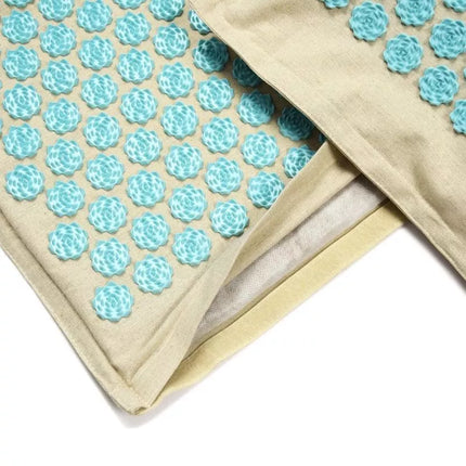 Akupresūros kilimėlis + pagalvėlė SMJ sport YG009 Premium Eco (linas, kokosas, grikių lukštai)