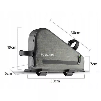 Rockbros AS-017 bicycle frame bag 5 l - dark green