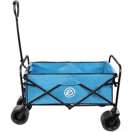 DELUXE FOLDABLE TRAVEL AND BEACH STROLLER 66x48x90CM WITH HANDLE, BLUE