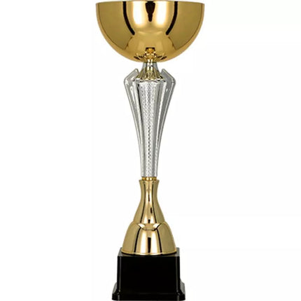 Gold and silver metal cup