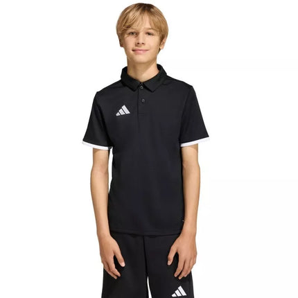 adidas Entrada 26 vaikiški polo marškinėliai juodi JZ6629