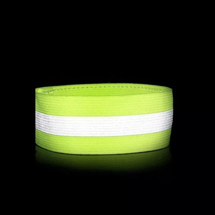 Atspindinti apyrankė dviračiui, bėgimui, su Velcro užsegimu, 4cm, oranžinė