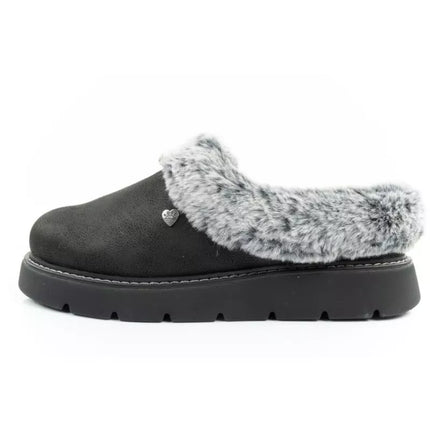 Skechers Cozy Blend moteriški šlepečių tipo batai, apšiltinti įsispiriami sportbačiai