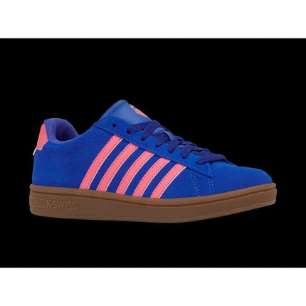 K-swiss COURT TIEBRK II SDE DAZZLING BLUE/PINK LEMONADE/GUM-M sportbačiai (99492-480-M)