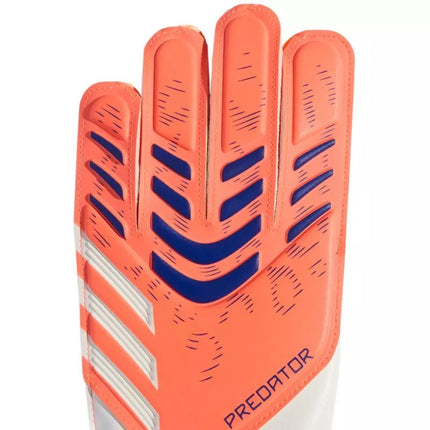 adidas Predator Glove Training Kids Goalkeeper Gloves White and Orange JN5361