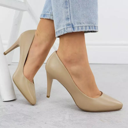 Sergio Leone 1396 coffee stiletto pumps