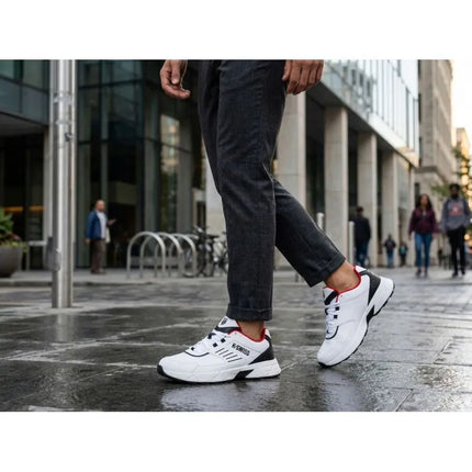 K-swiss FARIO LTH WHITE/BLACK/MARS RED-M sneakers (04778-122-M)