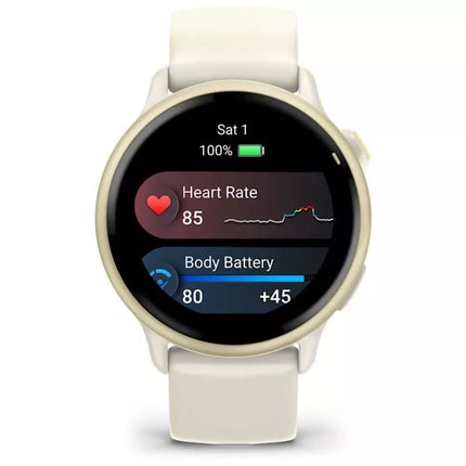 Garmin Vivoactive 6 42mm Kaulinis/Mėnulio auksas laikrodis