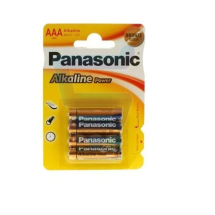 LR03 PANASONIC AAA baterijos, 4 vnt. lizdinėje pakuotėje