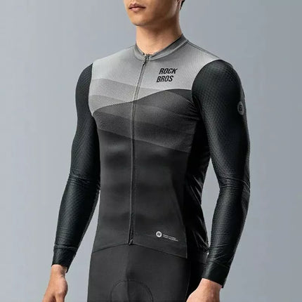 Rockbros 15120009005 Long Sleeve Cycling Jersey Spring/Summer XXL - Black