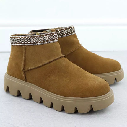 Women's leather ankle boots with zipper Rieker W2074-24