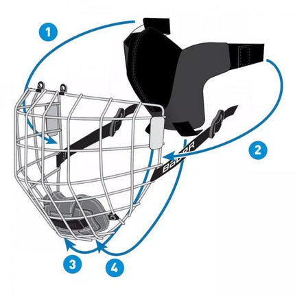 Bauer Jaunimo Truss Sportinė Kaukė