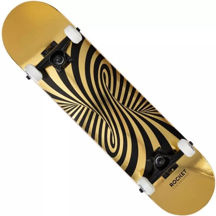 Riedlentė Rocket Twisted Foli Gold Skateboard 7.5" RKT-COM-1555